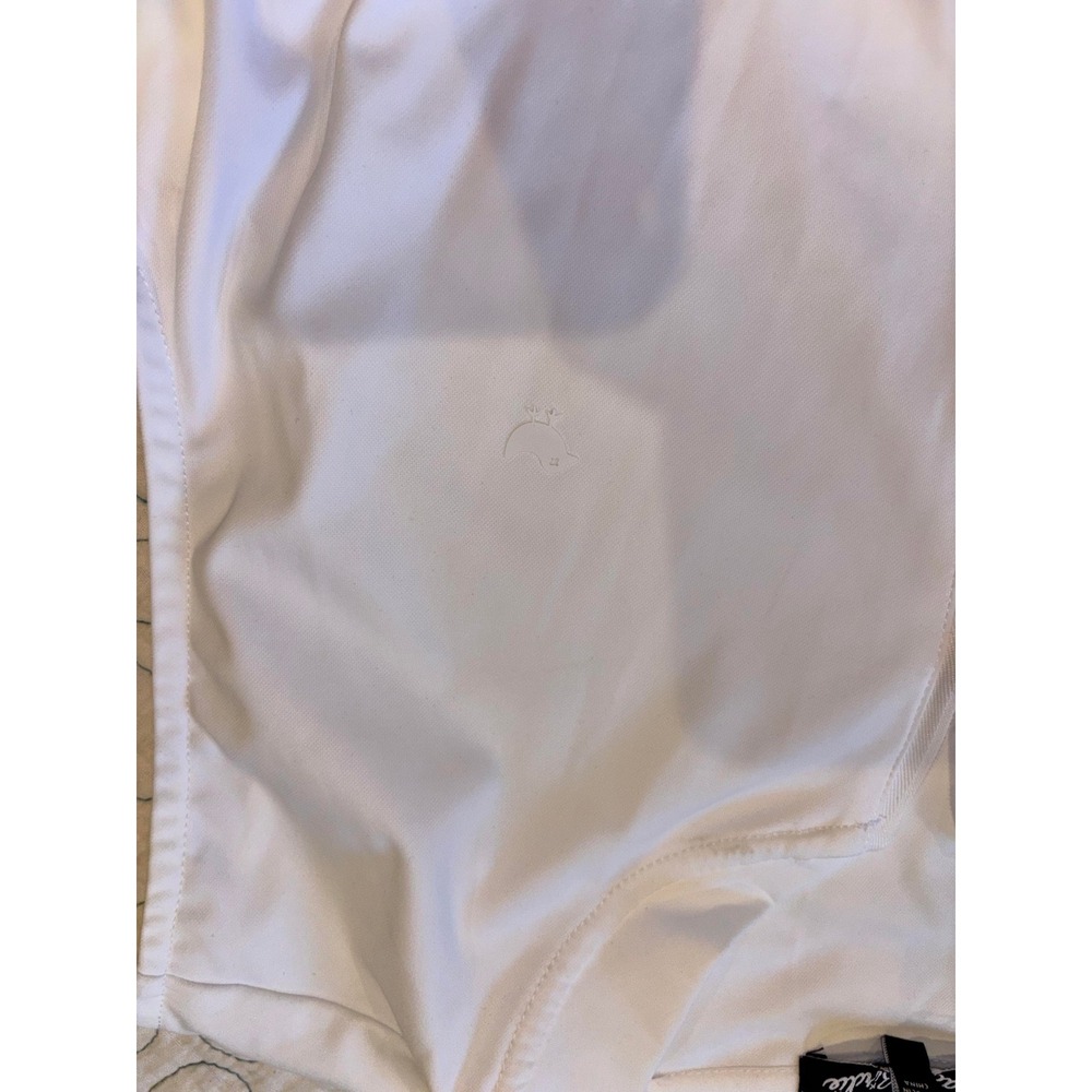 Bad Birdie Womens Sleeveless Golf Polo Shirt White Quarter Zip Mock Neck XL - Picture 4 of 5
